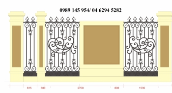 Hàng rào sắt cắt cnc cho không gian nhà vườn