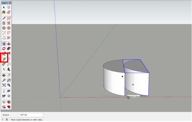 Học sketchup dung hinh cau thang sat 01